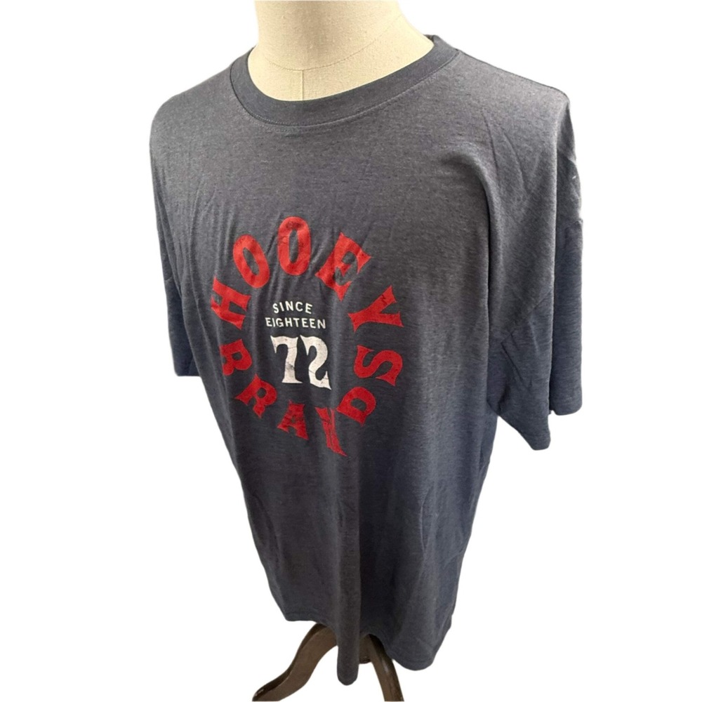 Hooey Brands Mens Graphic Tee Shirt Charcoal Heather Grey XXL New